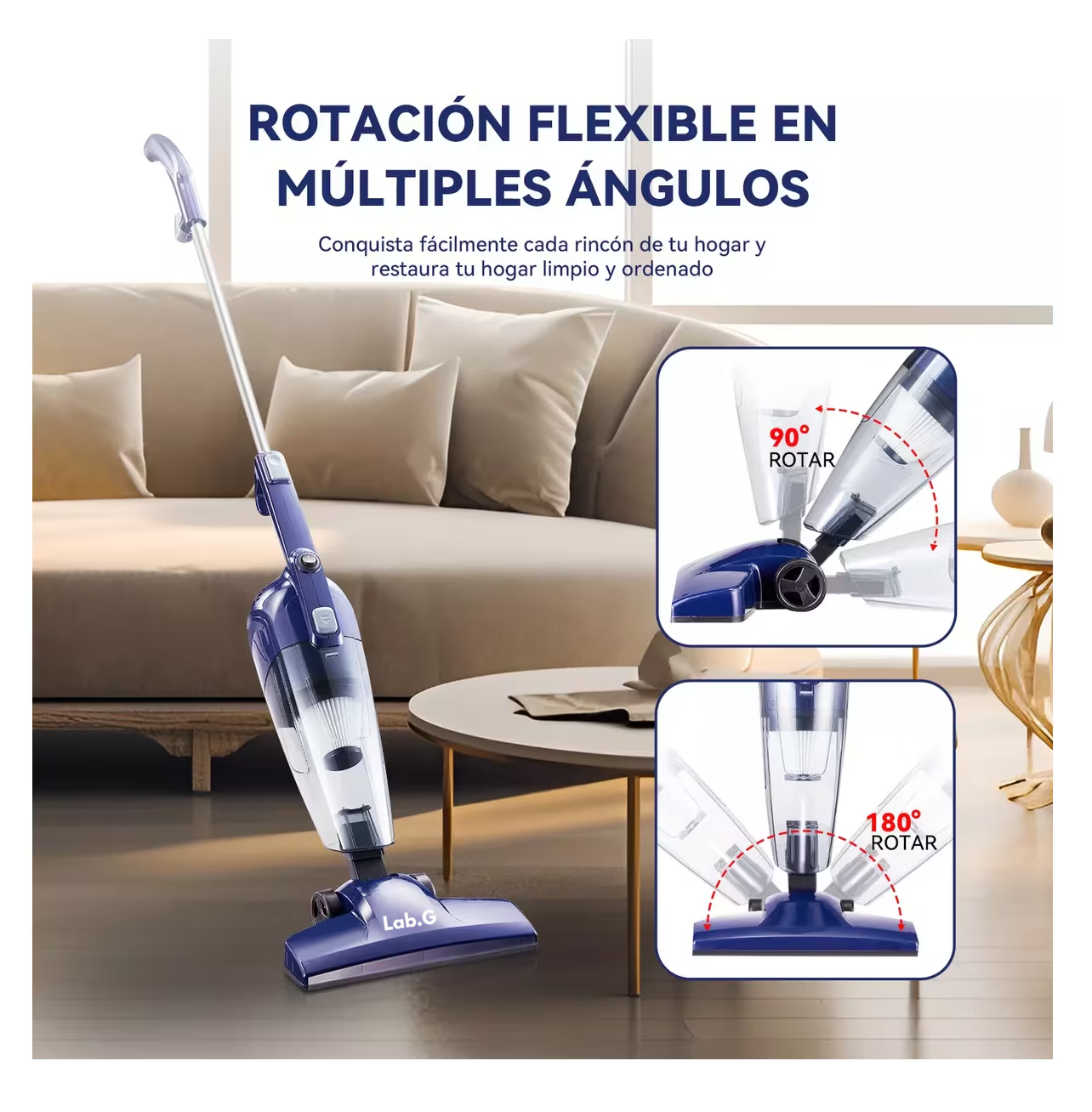 Foto 4 pulgar | Aspiradora De Mano Lab.g Portátil Para Perros Y Hogar, Violeta