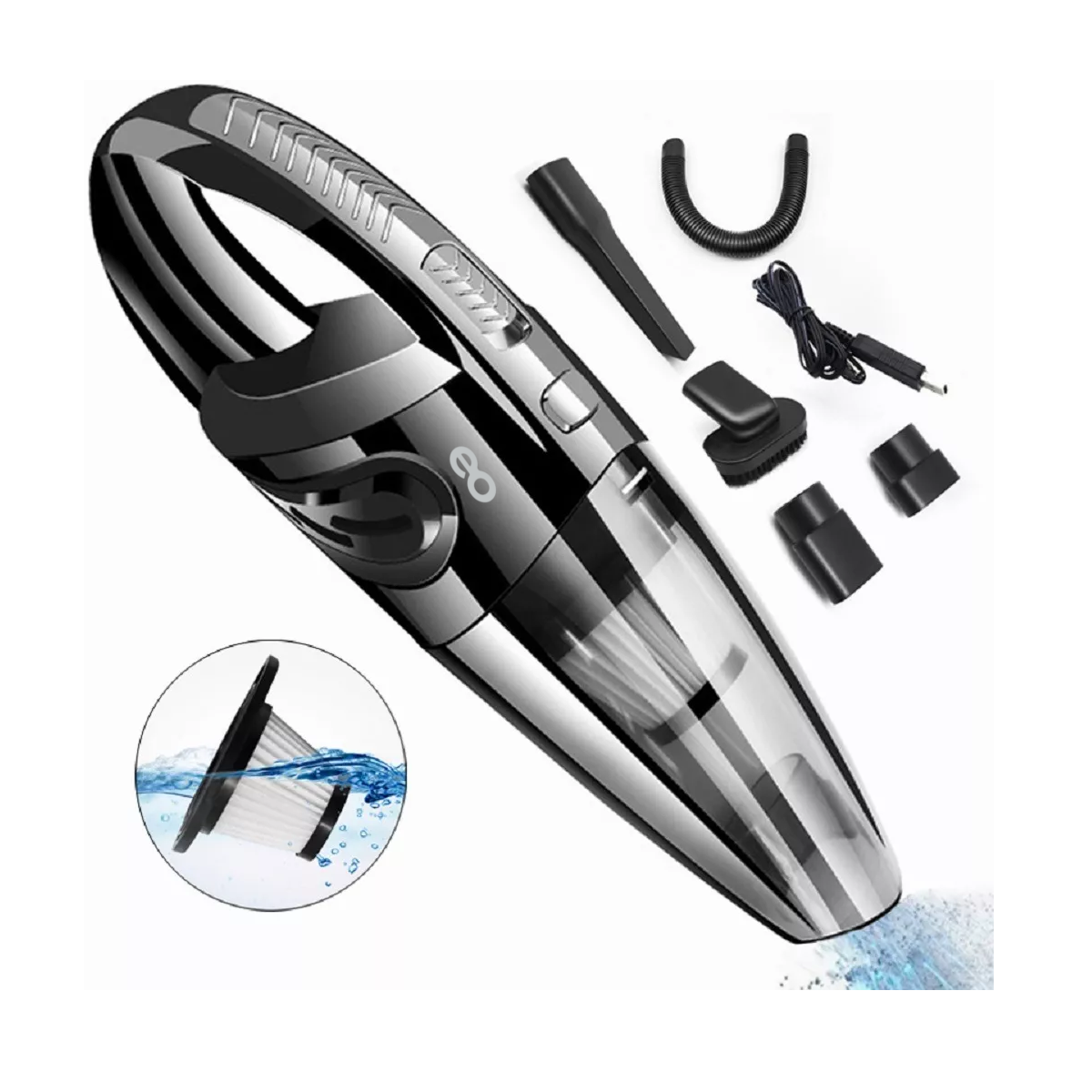 Foto 3 pulgar | Aspiradora De Mano Portátil Usb Eo Safe Imports Esi-6084-1 Gris