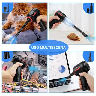 Foto 2 | Aspirador De Mano Inalámbrico Para Coche Y Hogar Eo Safe Imports Esi-13620-1 Negro