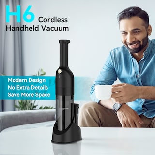 Foto 2 | Aspirador De Mano Negro H6x 200 Ml Con Recargable