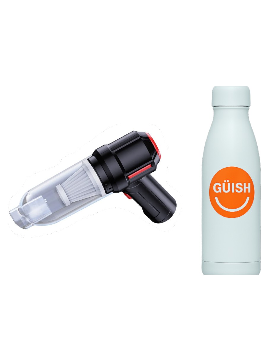 Foto 2 pulgar | Mini Aspirador Usb Portátil Recargable + Gratis Termo Güish De Regalo