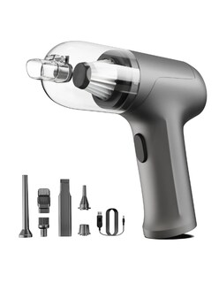 Foto 4 | Aspirador De Mano Mini Portátil Negro + Gratis Termo Güish De Regalo