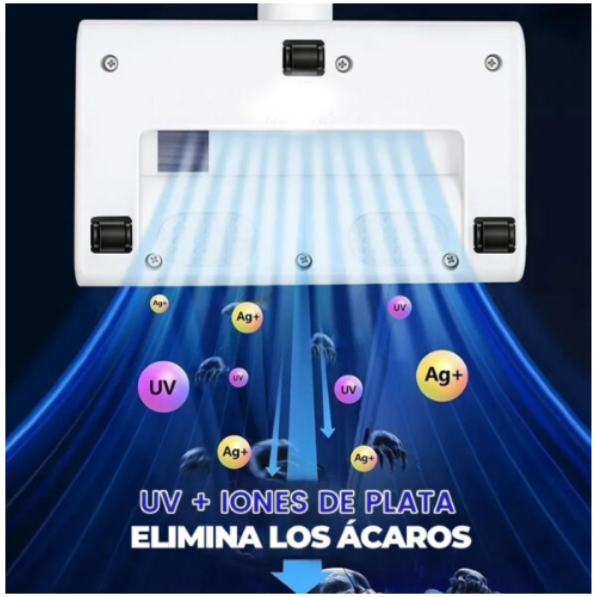 Foto 6 pulgar | Mini Aspiradora Inalámbrica Para Eliminación De Ácaros Con Luz Ultravioleta