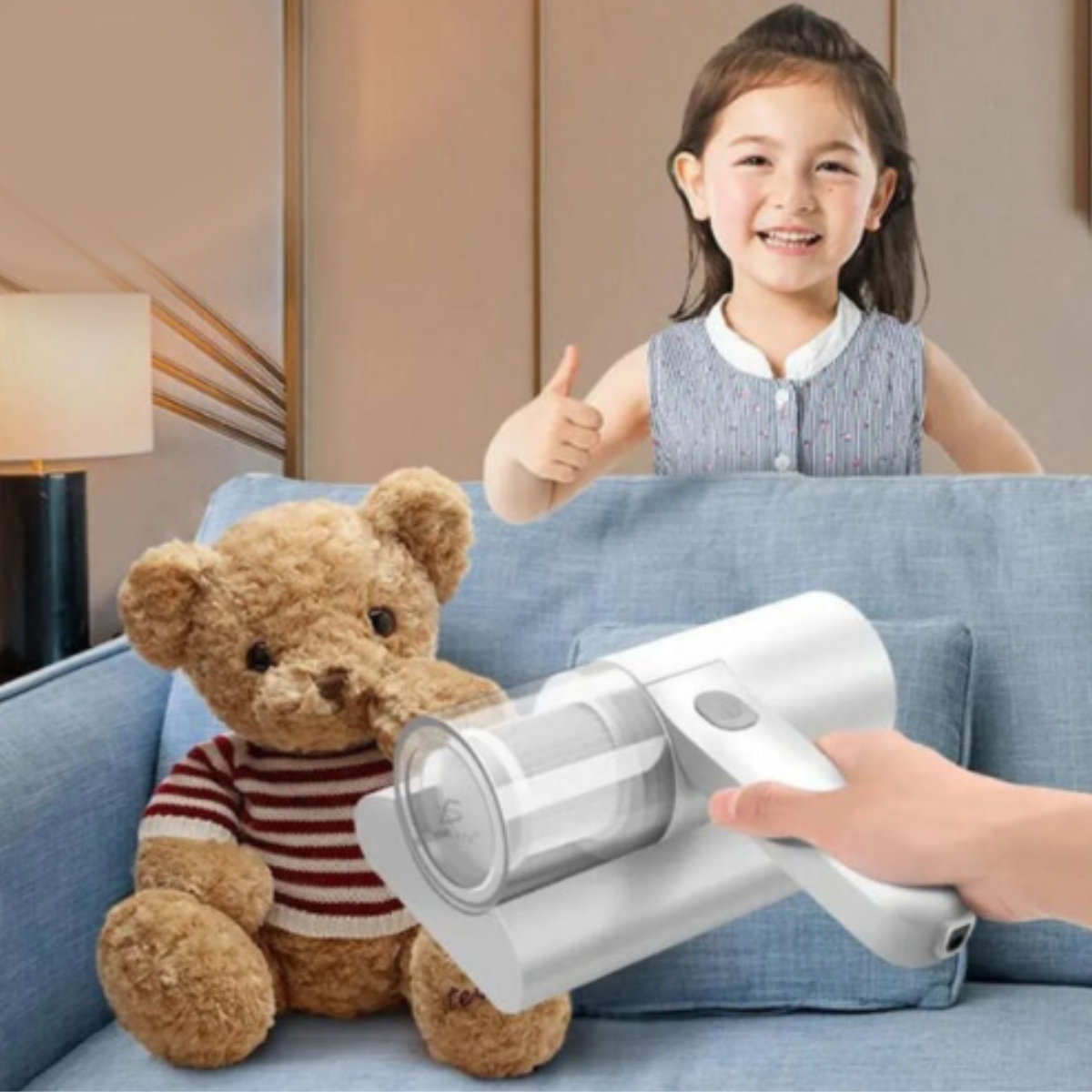Foto 8 | Mini Aspiradora Inalámbrica Para Eliminación De Ácaros Con Luz Ultravioleta