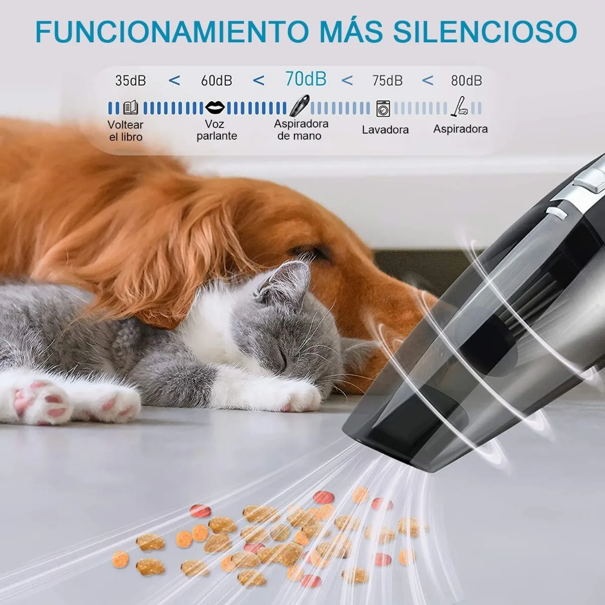 Foto 2 | Aspirador De Mano Portátil Para Hogar Y Automóvil Lab.gnegro