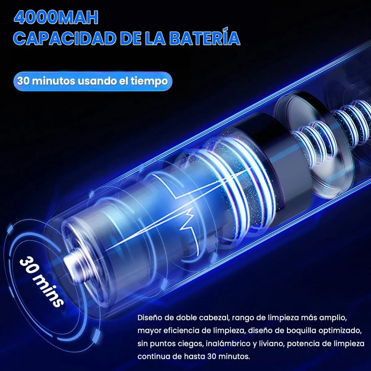 Foto 4 pulgar | Aspirador De Cama Luz Uv Desinfectante Eliminación De Ácaros Lab.g Blanco