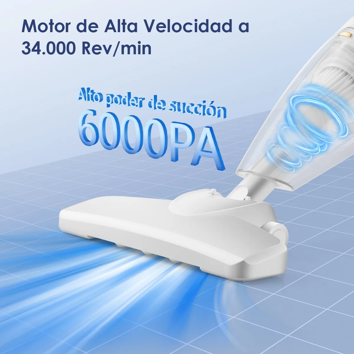 Foto 5 pulgar | Aspiradora Inalámbrica Aspirador Mano Portátil Dos En Uno Lab.g Blanco