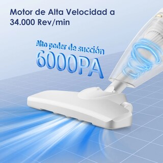 Foto 4 | Aspiradora Inalámbrica Aspirador Mano Portátil Dos En Uno Lab.g Blanco