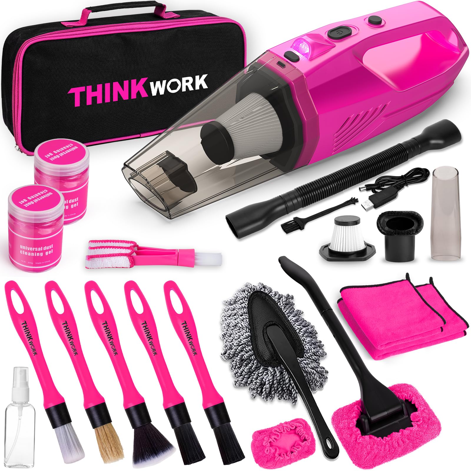 Foto 2 pulgar | Kit De Limpieza De Interiores Thinkwork Para Detalles De Automóviles Con Aspiradora De 8000 Pa - Venta Internacional.