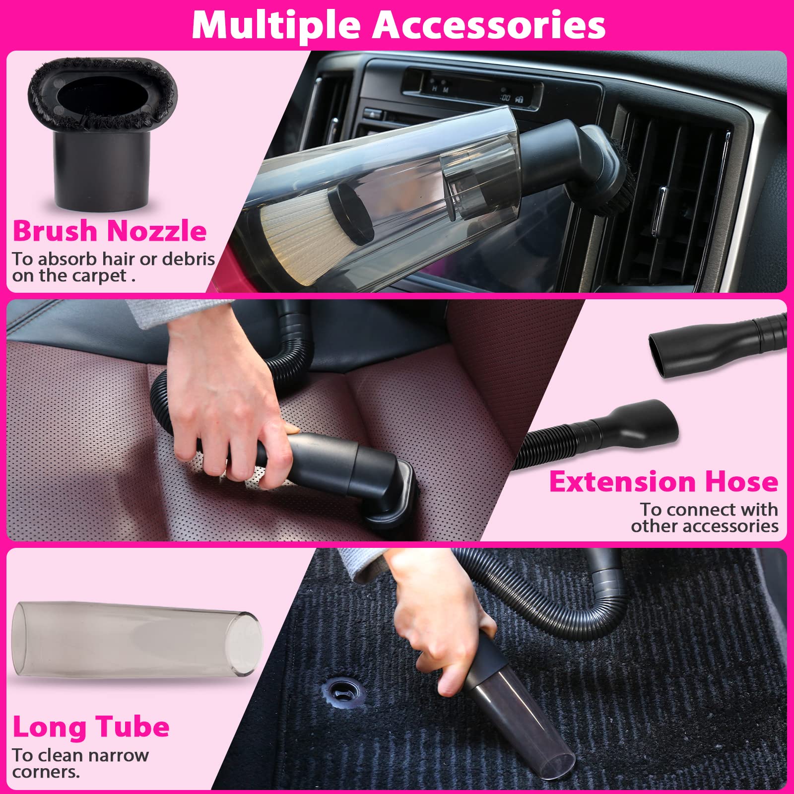 Foto 4 pulgar | Kit De Limpieza De Interiores Thinkwork Para Detalles De Automóviles Con Aspiradora De 8000 Pa - Venta Internacional.