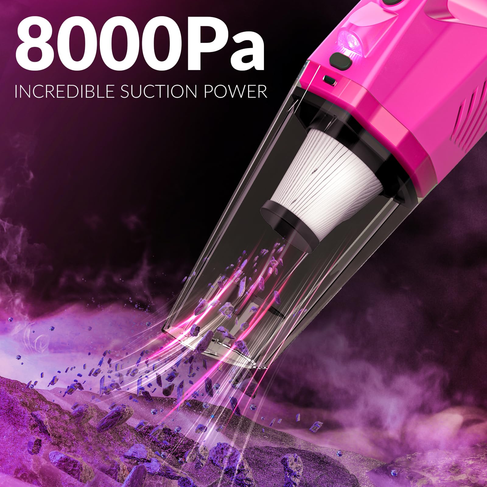 Foto 7 pulgar | Kit De Limpieza De Interiores Thinkwork Para Detalles De Automóviles Con Aspiradora De 8000 Pa - Venta Internacional.