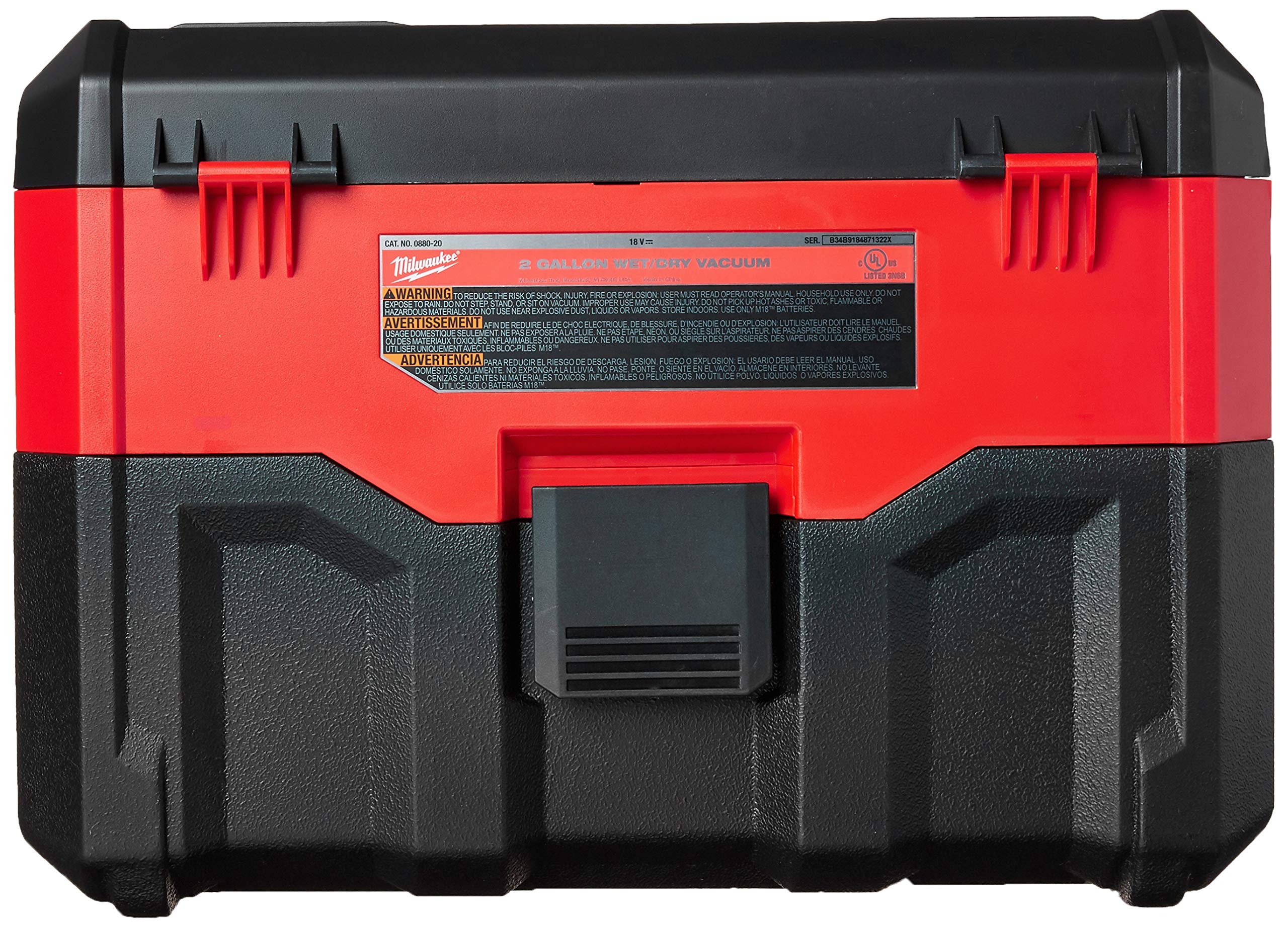 Foto 4 | Aspirador Milwaukee 0880-20, 18 V, Inalámbrico, Húmedo Y Seco, Rojo - Venta Internacional.