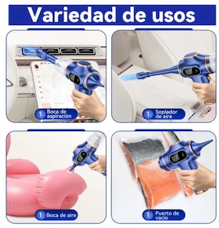 Foto 3 | Aspiradora Xtellar Portátil Inalámbrico Hogar Auto Y Soplador De Air
