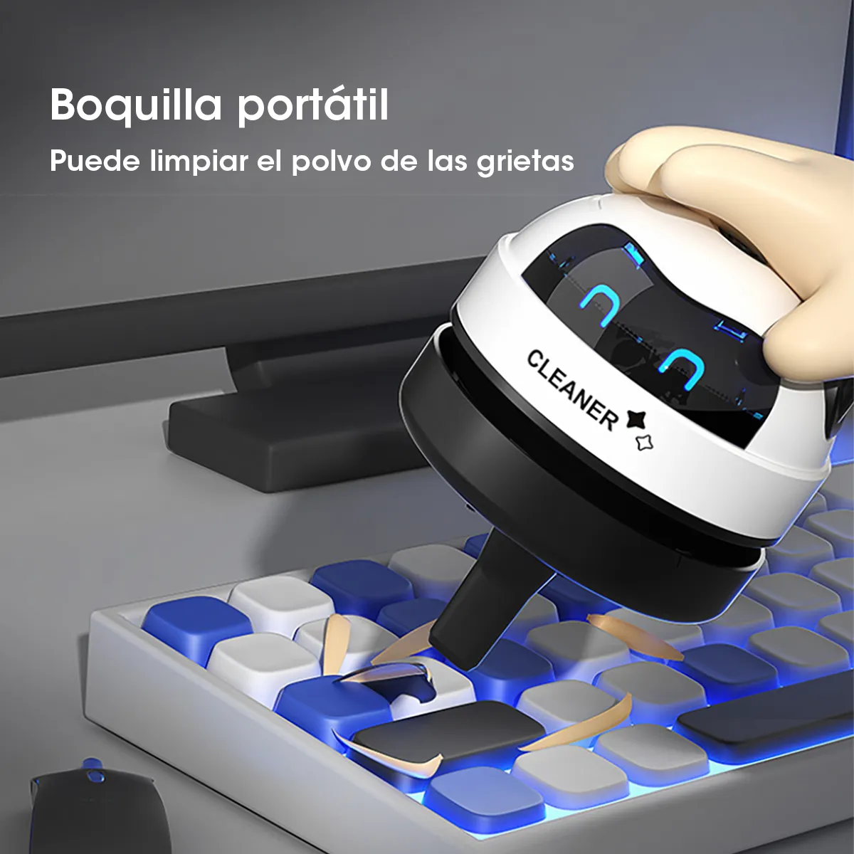 Foto 9 pulgar | Mini Aspiradora Usb Inalámbrica – Potencia Portátil Para Tu Escritorio