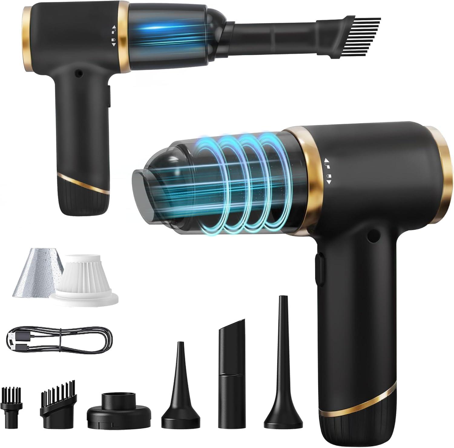 Foto 1 | Aspirador De Mano Omo 15000pa 6 En 1 Inalámbrico Negro - Venta Internacional.