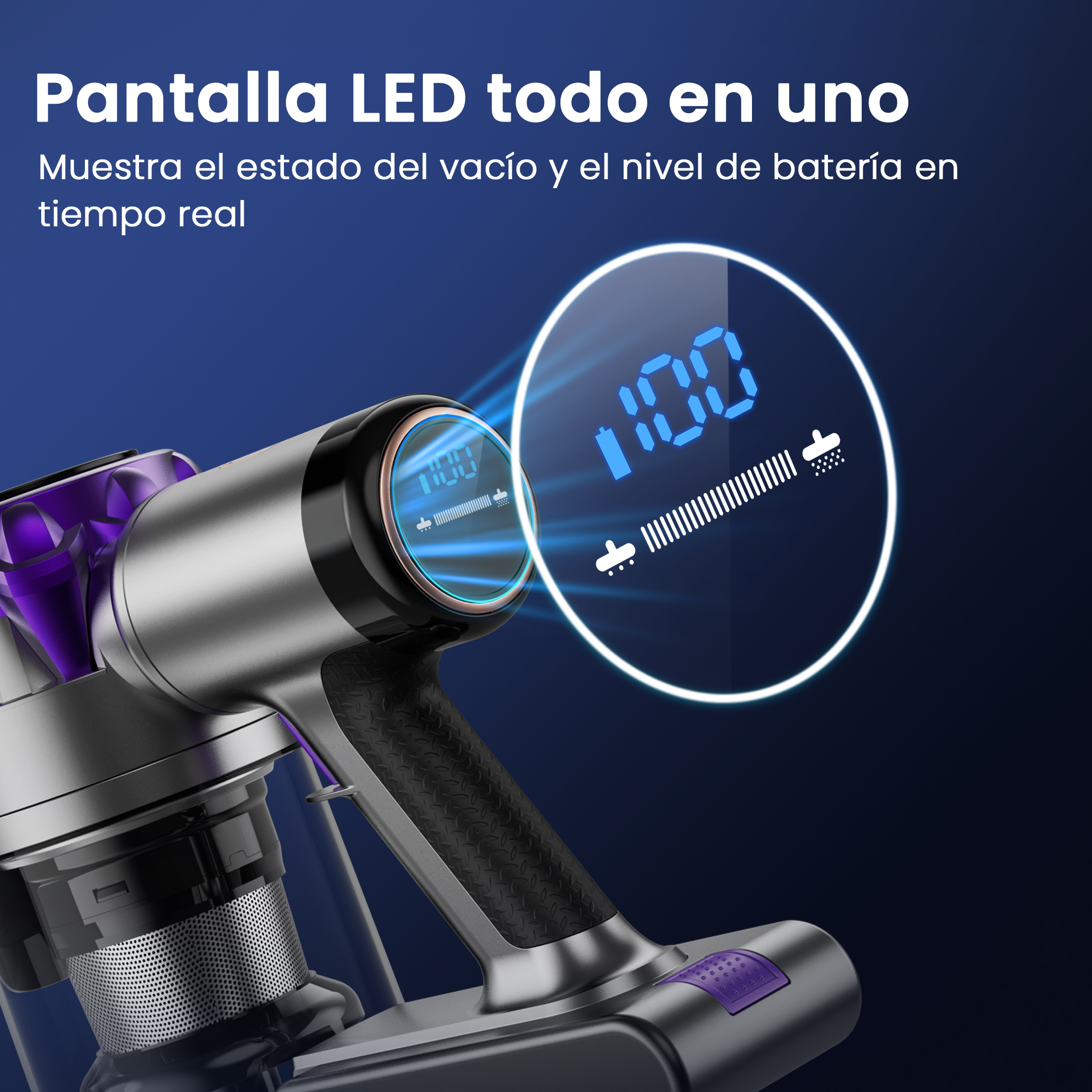 Foto 5 pulgar | Aspirador Inalámbrico Inse S3 350w Potencia 35 Kpa De Succión