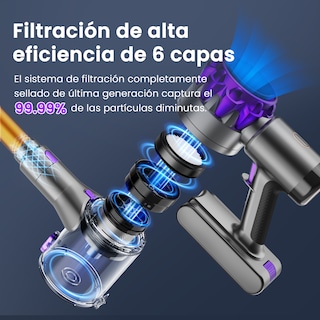 Foto 8 | Aspirador Inalámbrico Inse S3 350w Potencia 35 Kpa De Succión