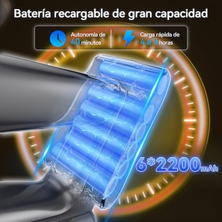 Foto 4 | Aspirador Inalámbrico Inse N8 2200 Mah Batería De 40 Min