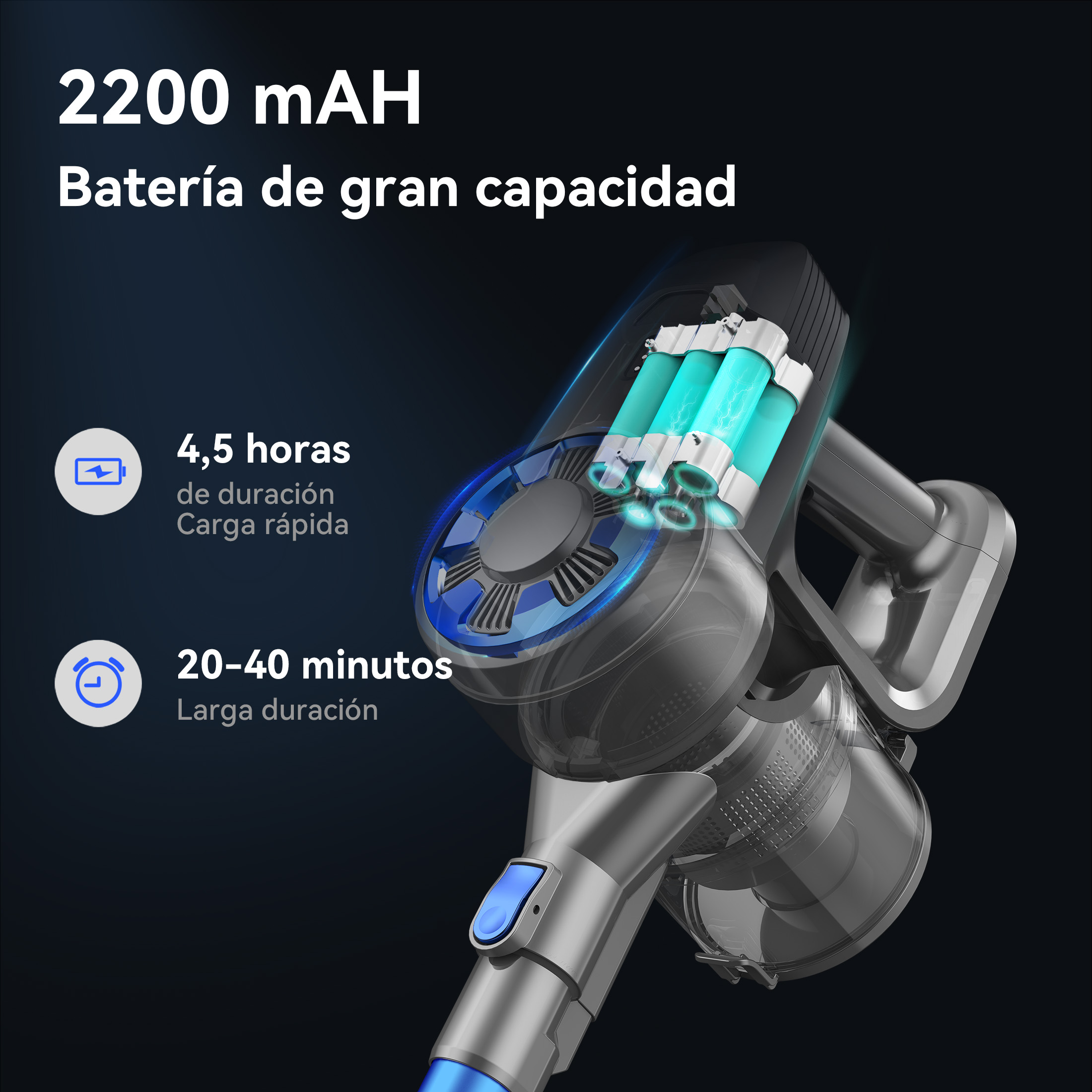Foto 5 | Aspirador Inalámbrico Inse N3s 6 En 1  Potencia De Succión De 25 Kpa
