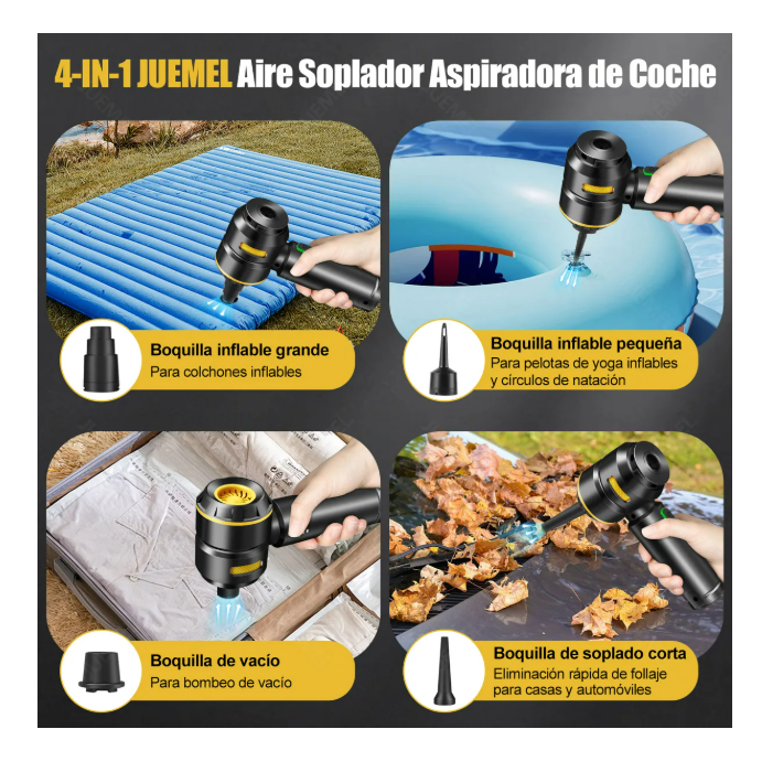 Foto 4 | Mini Aspiradora Inalambrica Aire Soplador 120000rpm Juemel