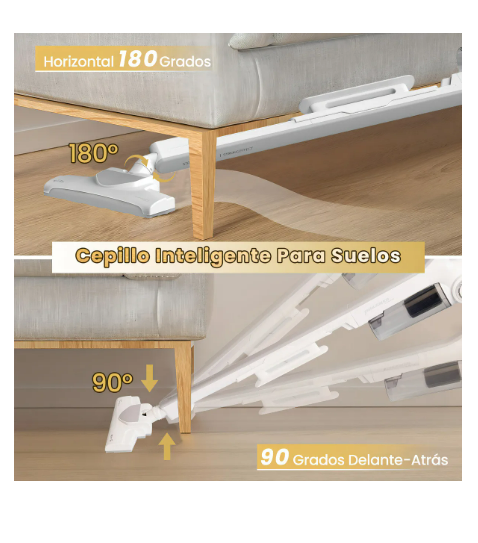 Foto 4 | Aspiradora De Mano 3 En 1 Cable 5m Deerma Dx700 El Cepillo Puede Doblarse 180 Grados  Con Filtro De Tres Etapas