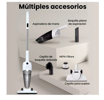 Foto 4 | Aspiradora De Mano Vertical Deerma Dx118c 3 En 1 Con Ruedas