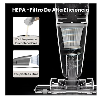 Foto 4 | Aspiradora De Mano Vertical Deerma Dx118c 3 En 1 Con Ruedas