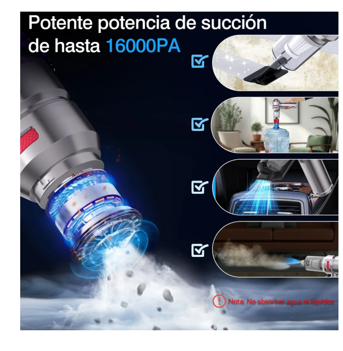 Foto 5 pulgar | Aspiradora de Mano Portátil 4 en 1
