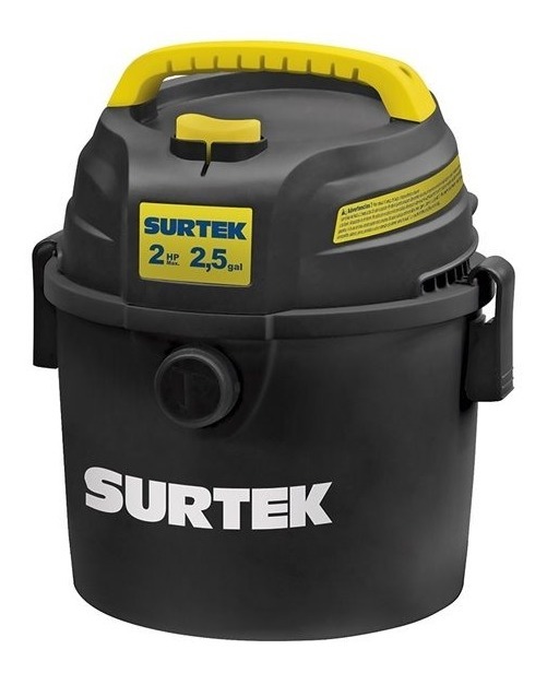 Aspiradora Surtek As503 Plastico 2hp 2.5gal 120 V Negro/ /vc