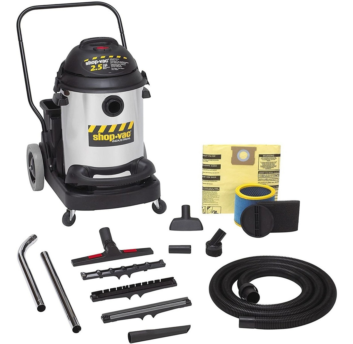 Aspiradora Llantas 2 Etapas Acero Inoxidable 15 Gal Shop Vac