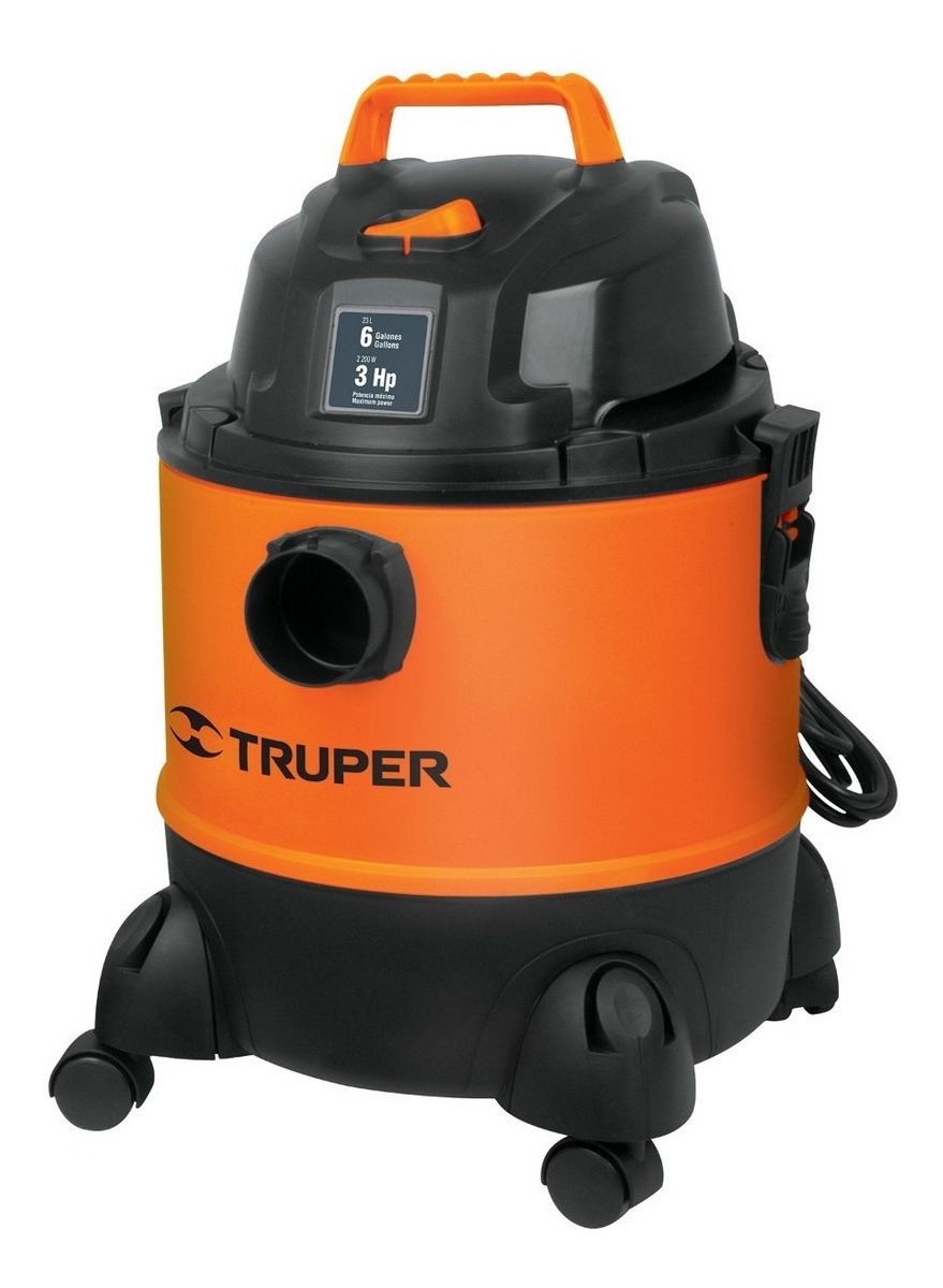 Aspiradora Truper Asp-06 23l Naranja Y Negra 120v - 12092