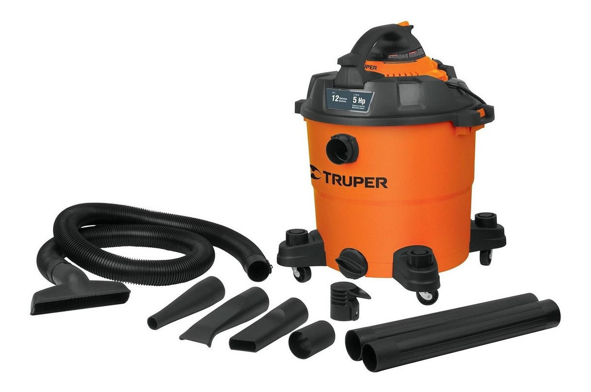 Aspiradora De 12 Galones/45 Litros De 5 Hp  Truper 12093