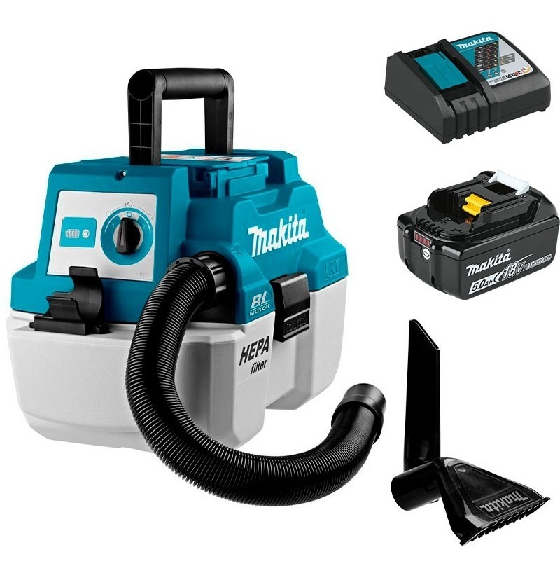 Aspiradora Inalámbrica Makita Dvc750lzx3 De 18v + Batería