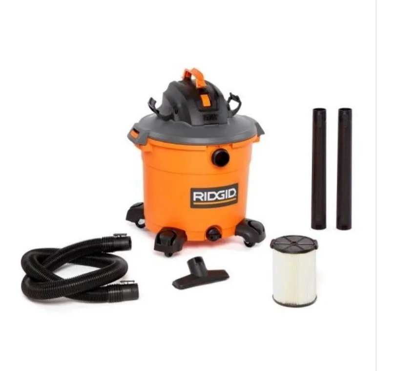 Aspiradora Ridgid 16gal 60lts 5.0hp Uso Rudo Polvo Líquido