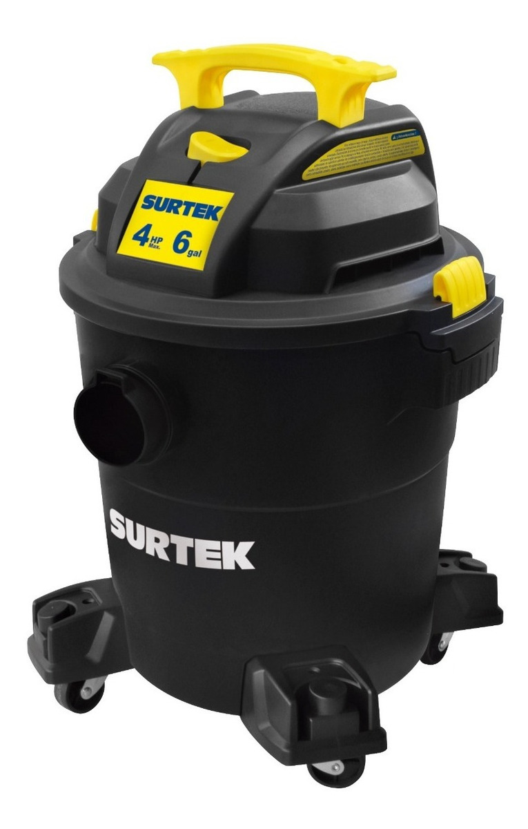 Aspiradora De Plastico Surtek 6 Galones 4hp As506a /vc