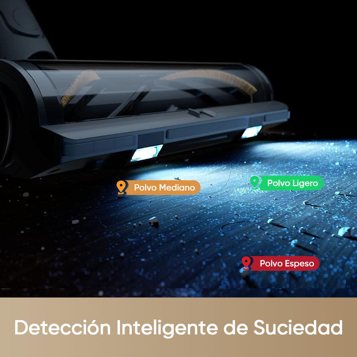Foto 6 pulgar | Aspiradora Inalámbrica Dreame R20 Con Cabezal De Cepillo Doble Y Luces
