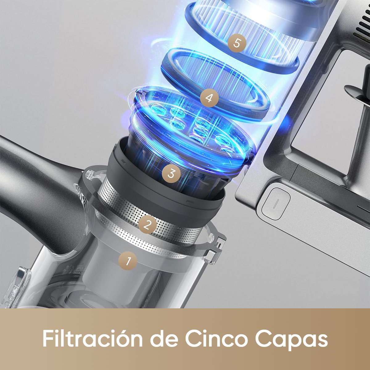 Foto 8 pulgar | Aspiradora Inalámbrica Dreame R20 Con Cabezal De Cepillo Doble Y Luces