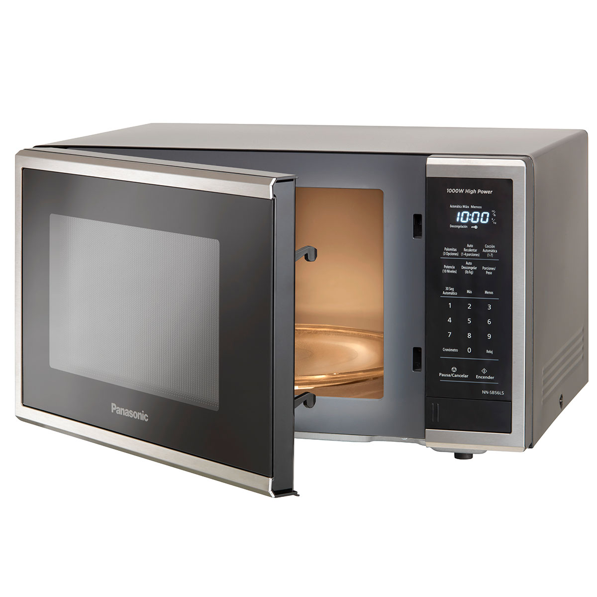 Foto 5 pulgar | Panasonic Nn-sb428sruh Horno Microondas, 0.9 Pies, 900 Watts, Color Negro, Panel Digital