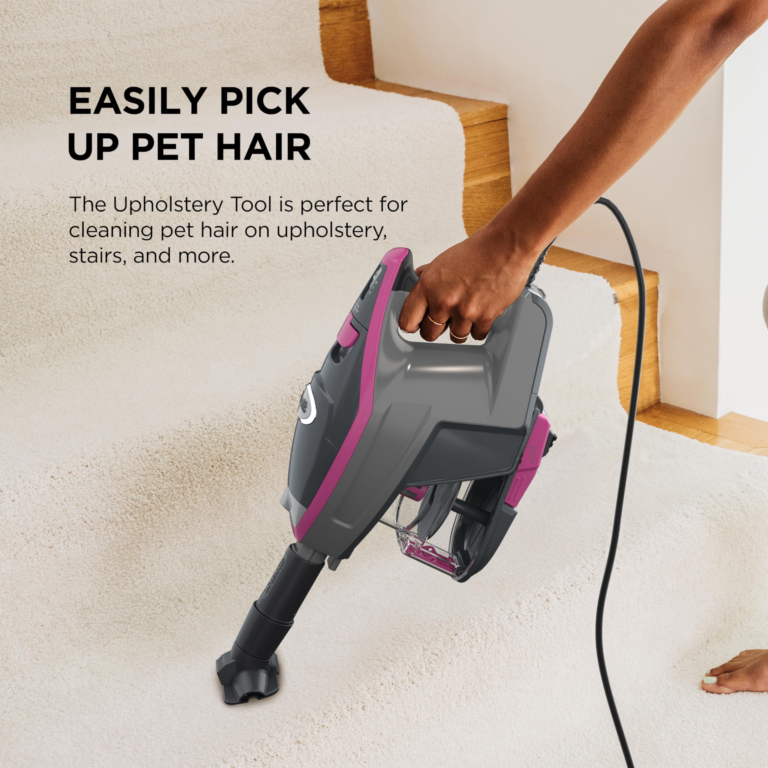 Foto 5 | Aspiradora De Barra Shark Hv371 Rocket Pro Dlx Con Cable Fucsia - Venta Internacional.
