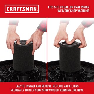 Foto 3 | Filtro De Aplicación Húmeda Craftsman Cmxzvbe38773 Para 18,9l A 75,7l - Venta Internacional.