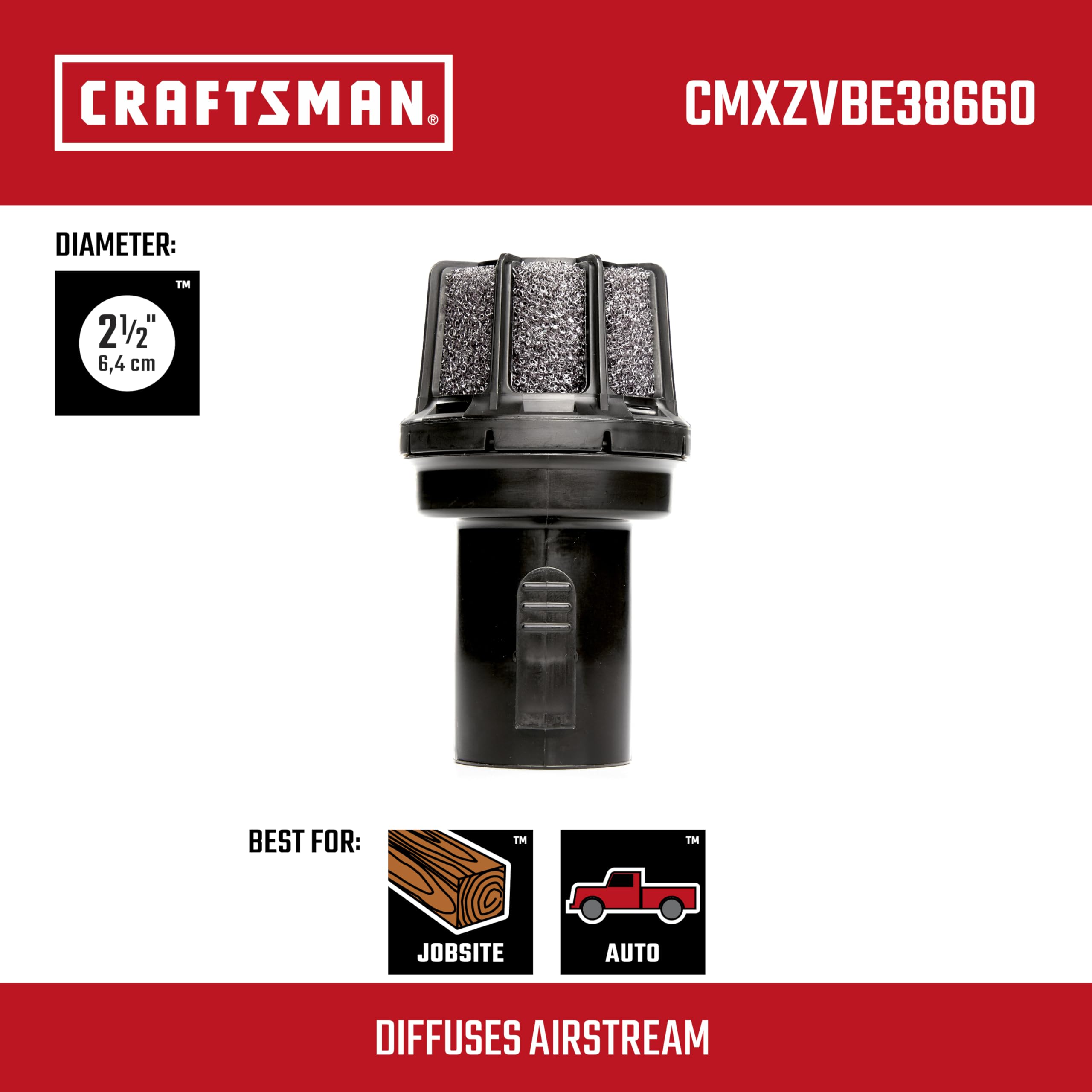 Foto 3 pulgar | Accesorio Para Aspiradora Con Difusor Y Mojado Craftsman Cmxzvbe38660 - Venta Internacional.
