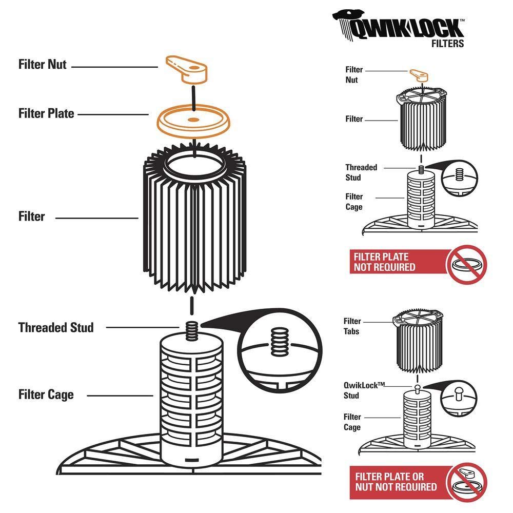 Foto 4 pulgar | Tuerca Y Placa De Filtro Para Aspiradora Húmeda Y Seca Ridgid Vt2565 - Venta Internacional.