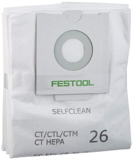 Foto 1 | Bolsa De Filtro Festool 496187 Selfclean Para Ct 26 (5 Unidades) - Venta Internacional.
