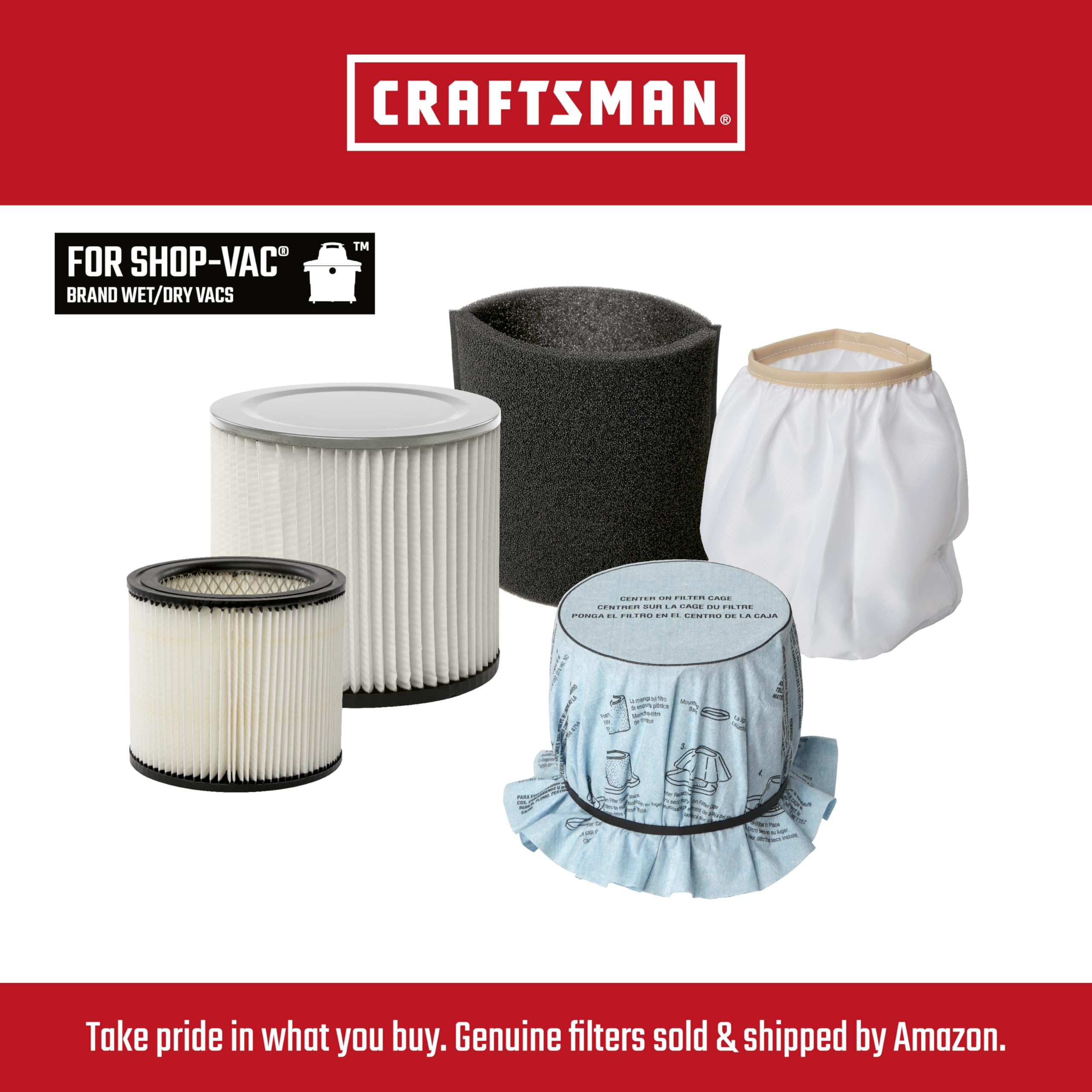 Foto 7 pulgar | Bolsas De Recolección De Polvo Craftsman Cmxzvbe38774 Para Aspiradora De 7,5 A 9,5 L - Venta Internacional.