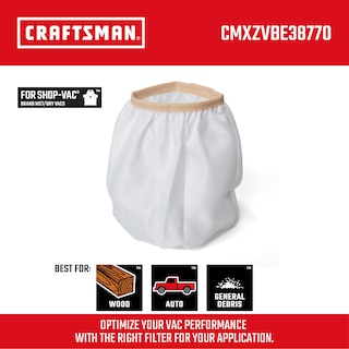 Foto 2 | Bolsa De Filtro De Tela De Repuesto Para Aspiradora Wet Dry Vac Para Craftsman - Venta Internacional.