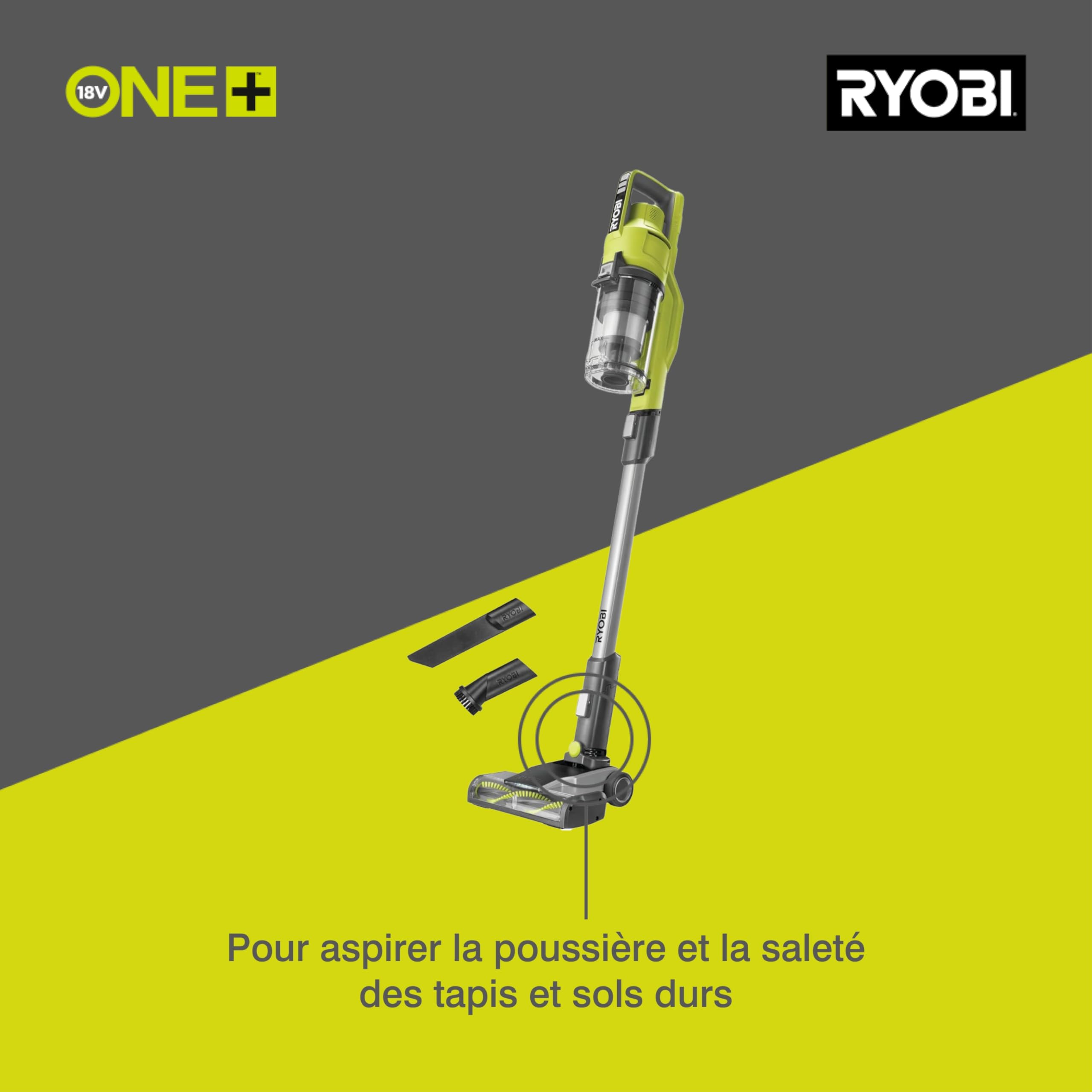 Foto 3 pulgar | Aspirador De Suelo Inalámbrico Ryobi 18v One+ Rsv18-0 Verde - Venta Internacional.