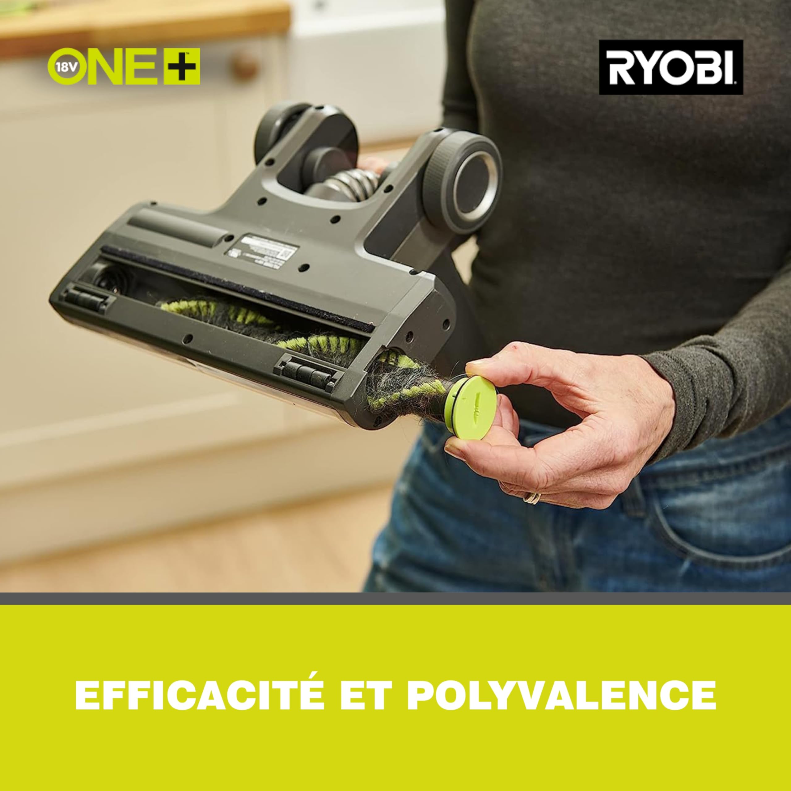 Foto 5 pulgar | Aspirador De Suelo Inalámbrico Ryobi 18v One+ Rsv18-0 Verde - Venta Internacional.