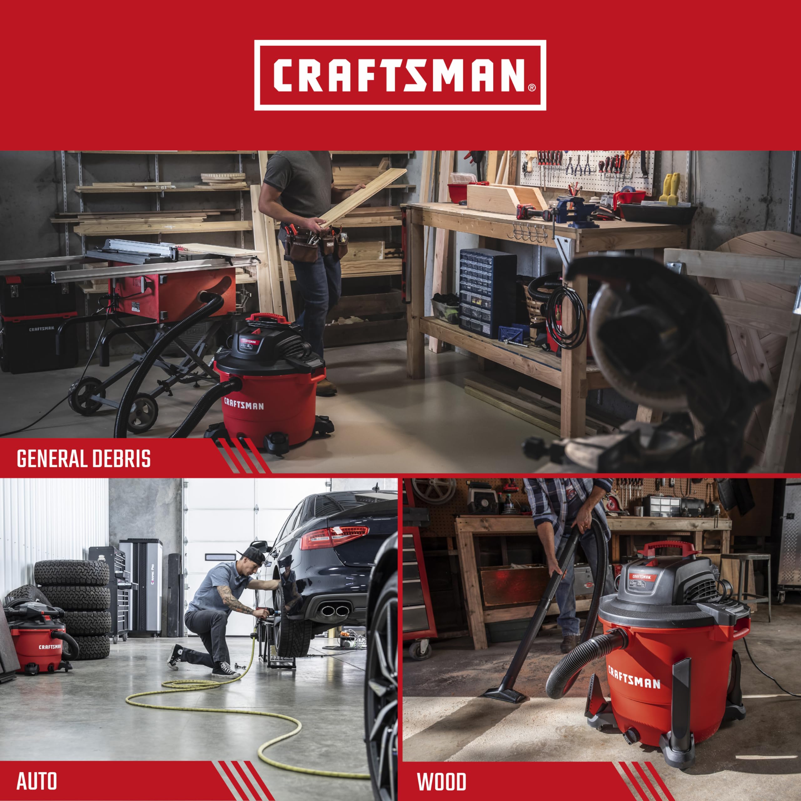 Foto 4 | Bolsas De Recolección De Polvo Craftsman Cmxzvbe38749 Para 16/20 Galones - Venta Internacional.