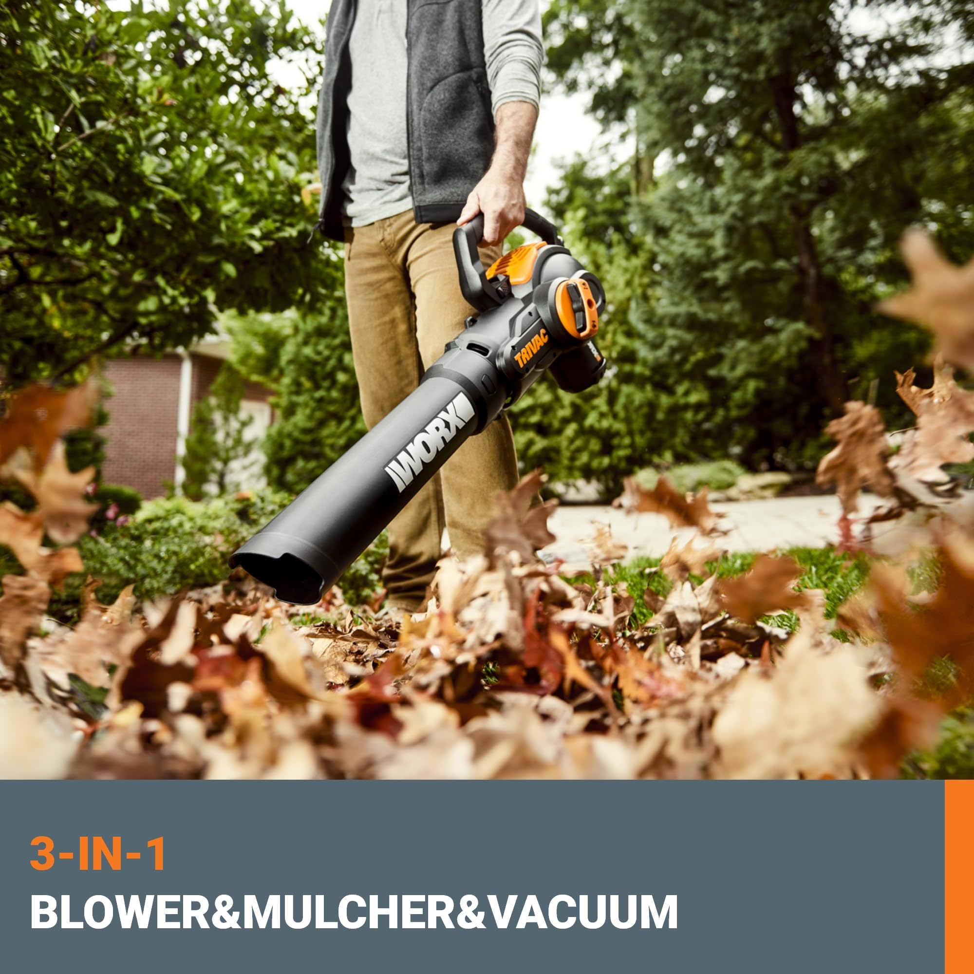 Foto 3 pulgar | Sopladora de Hojas Desbrozadora Aspiradora De Jardín Worx Trivac Wg512 12a - Venta Internacional
