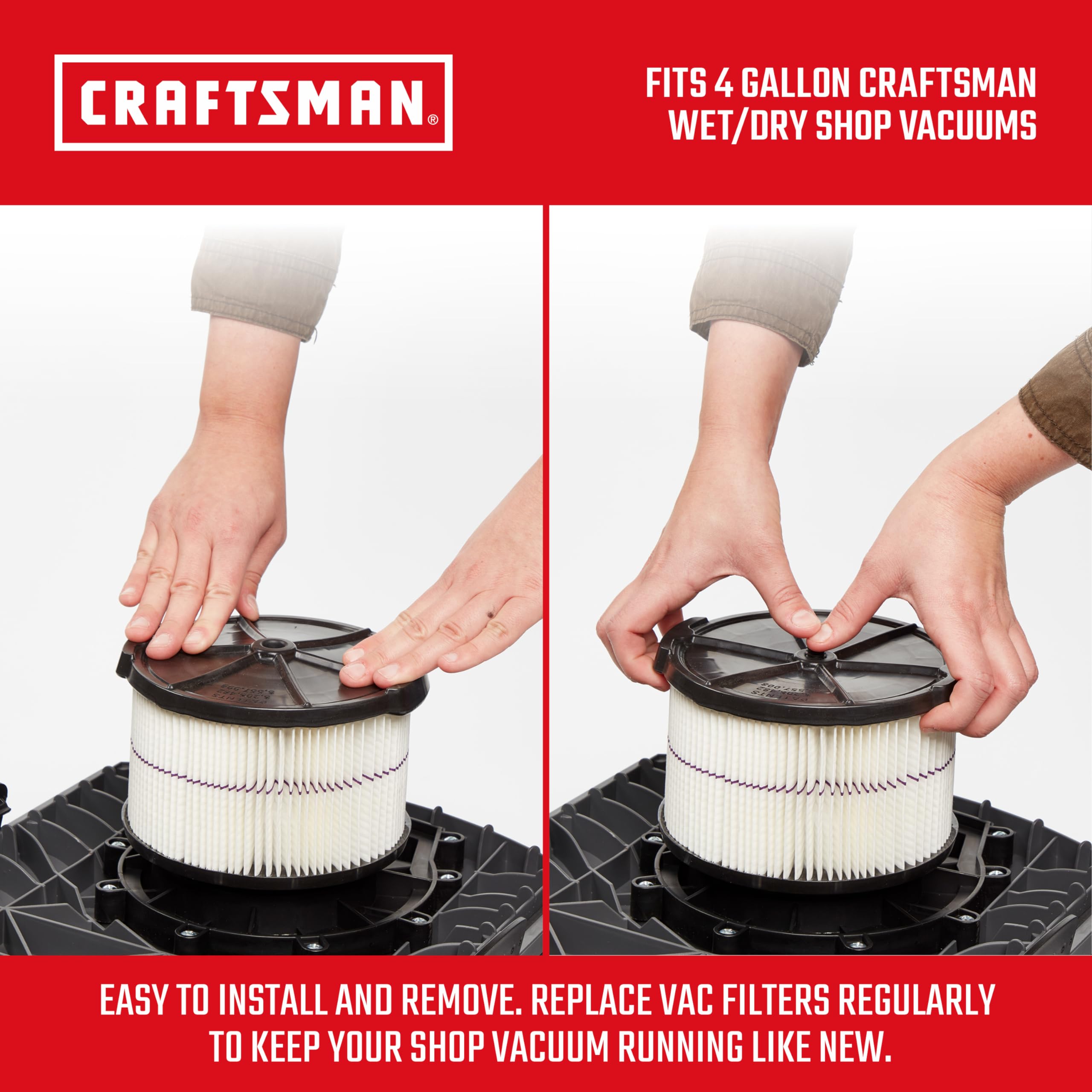 Foto 4 pulgar | Filtro De Vacío Craftsman Cmxzvbe38741 De Media Altura, 5-20 Galones - Venta Internacional.